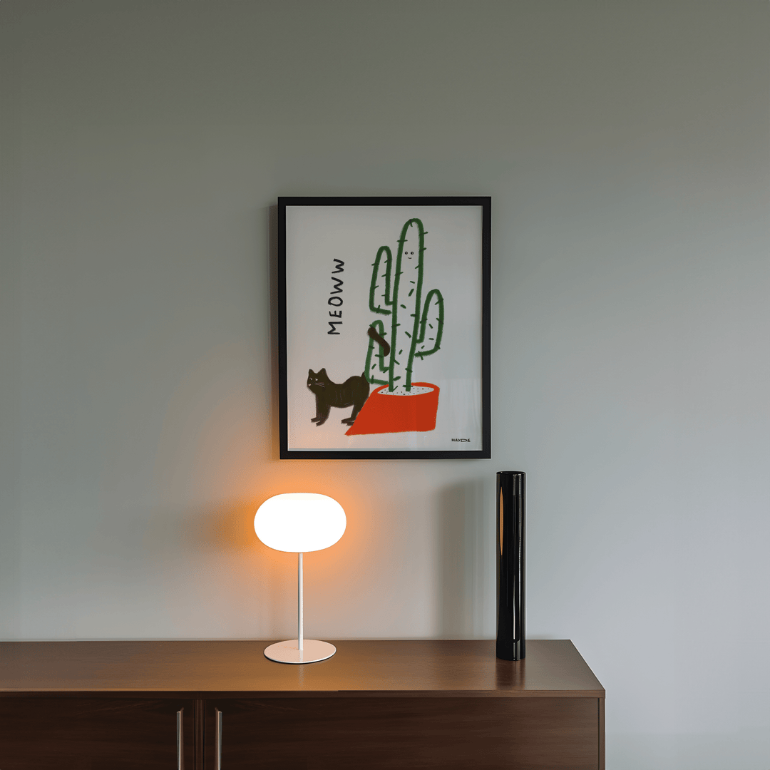 Cactus Meow by Hayde Nizard wall - art - picture - poster