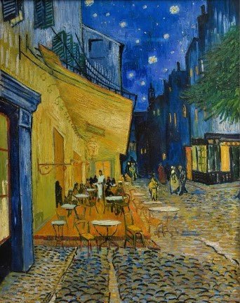 Cafe Terrace at Night Wall Art by Vincent van Gogh