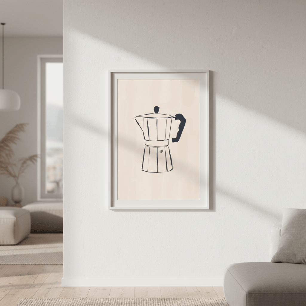 Cafetiere by Ivy Green Illustrations wall - art - picture - poster