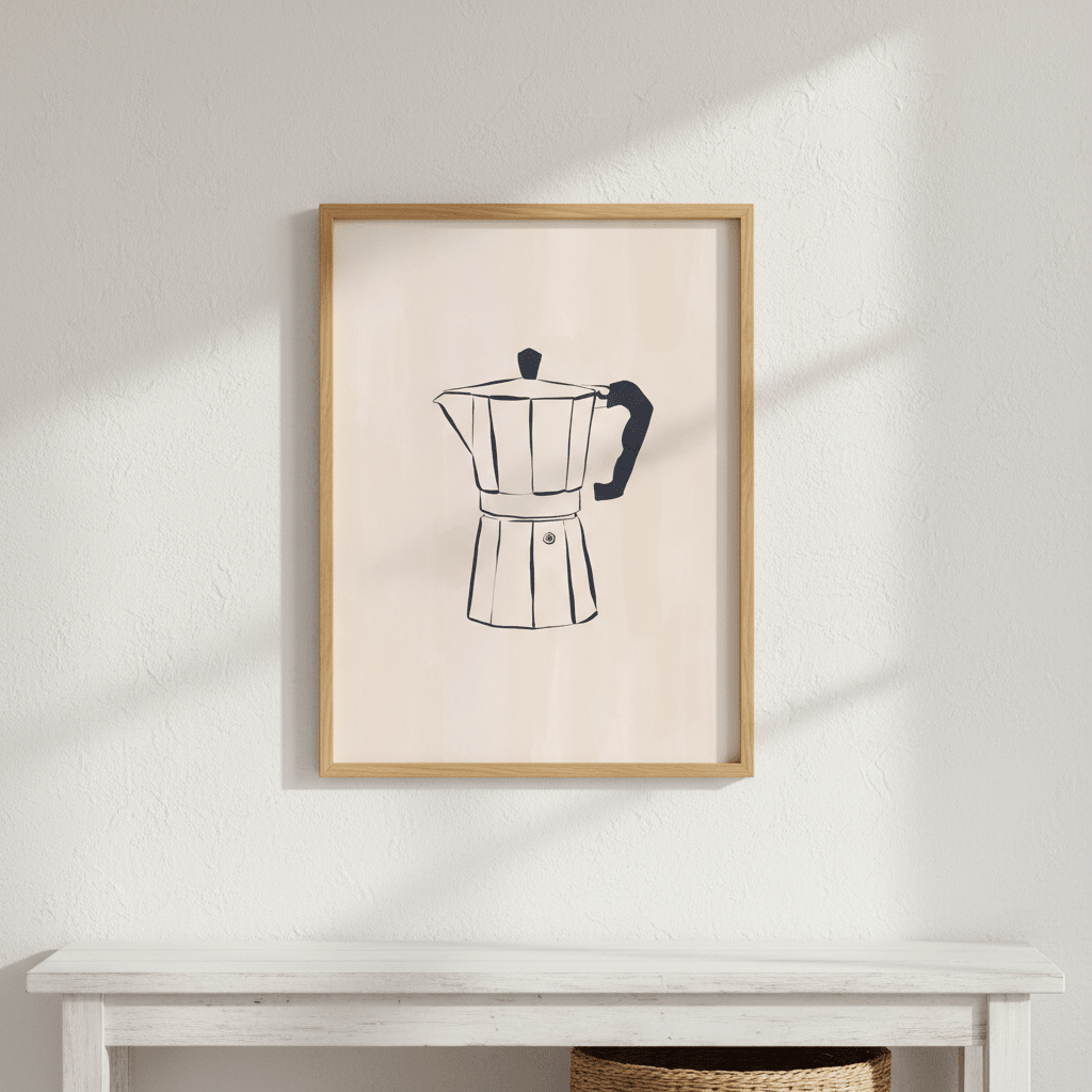 Cafetiere by Ivy Green Illustrations wall - art - picture - poster