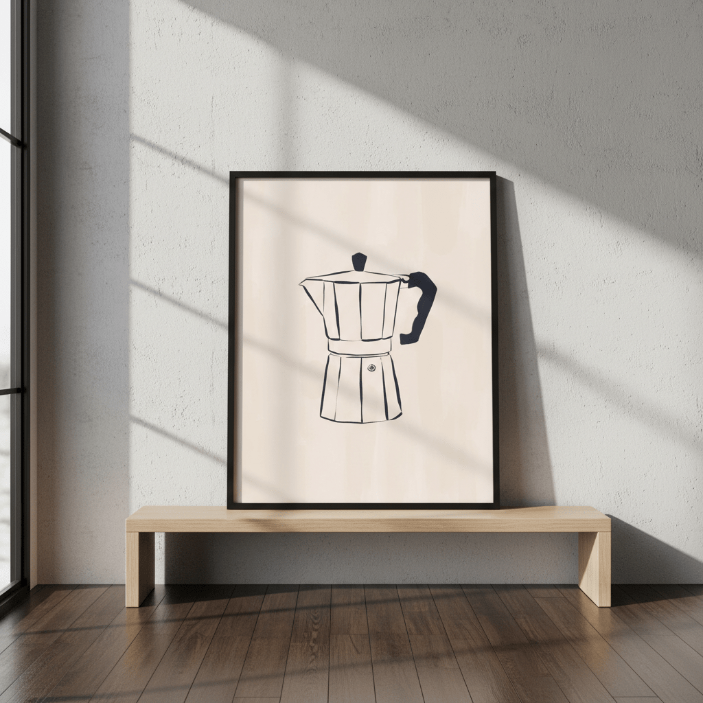 Cafetiere by Ivy Green Illustrations wall - art - picture - poster