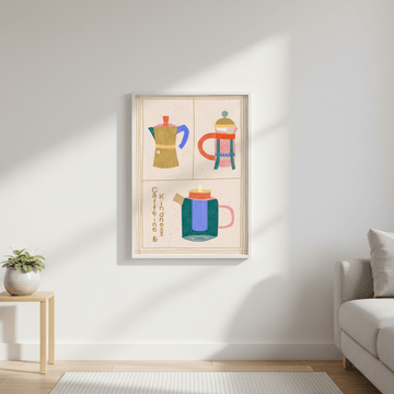 Caffeine and Kindness by Bea Muller wall - art - picture - poster