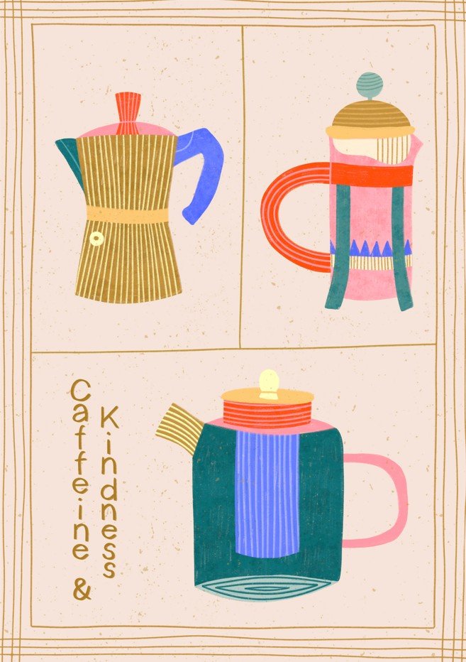Caffeine and Kindness by Bea Muller