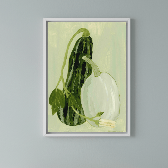 Calabaza Y Calabacin Verde by Marina Garcia Fernandez wall - art - picture - poster