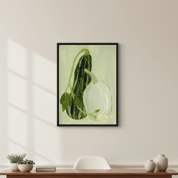 Calabaza Y Calabacin Verde by Marina Garcia Fernandez wall - art - picture - poster