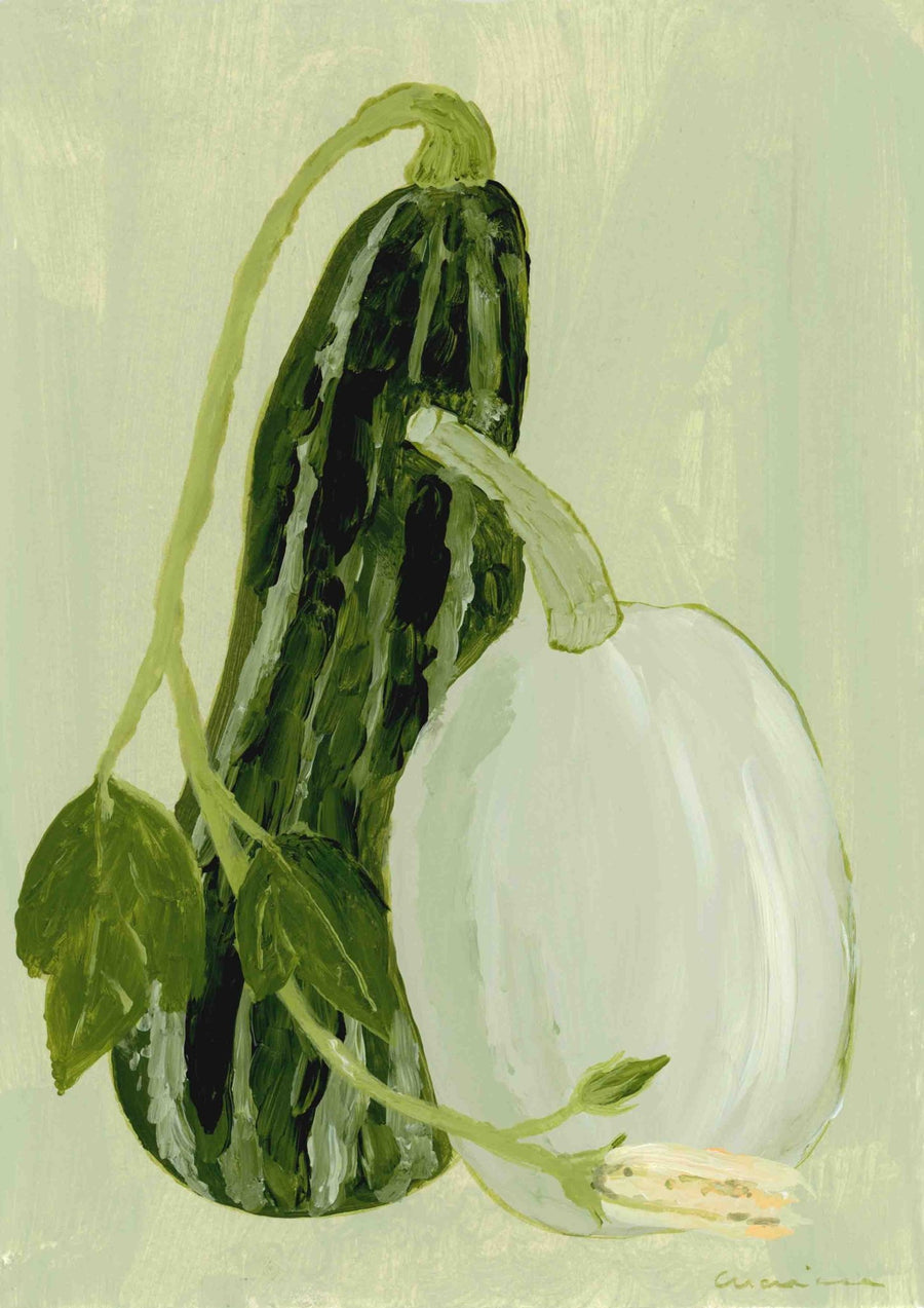 Calabaza Y Calabacin Verde by Marina Garcia Fernandez