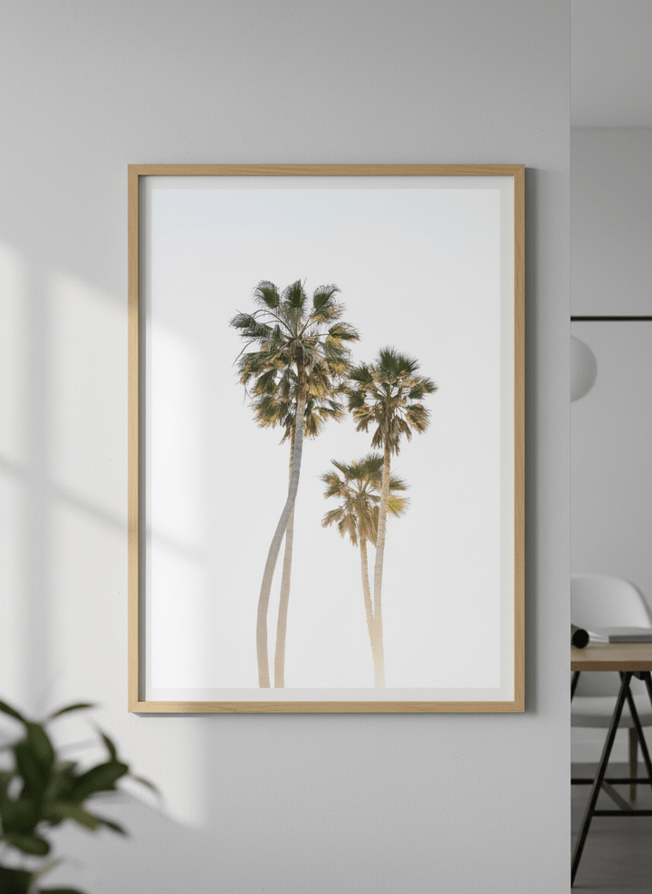 Contemporary wall art featured in a bright modern office workspace
