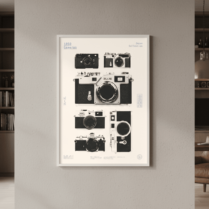 Cameras 1950 by Florent Bodart wall - art - picture - poster