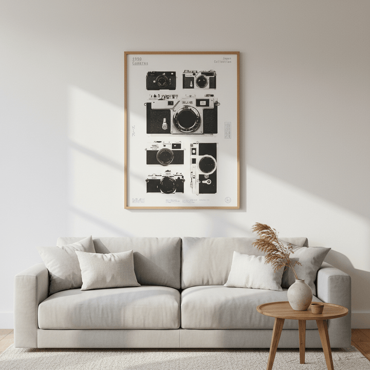 Cameras 1950 by Florent Bodart wall - art - picture - poster
