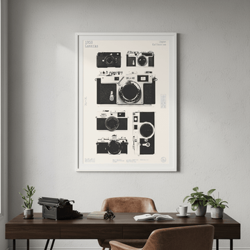 Cameras 1950 by Florent Bodart wall - art - picture - poster