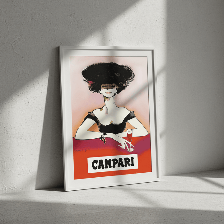 Campari 1960s Woman Italy Vintage Art Poster wall - art - picture - poster