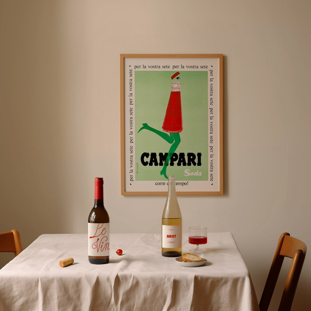 Campari Soda Green Wall Art by Franz Marangolo - Style My Wall