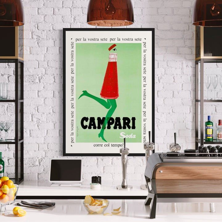 Campari Soda Green Wall Art by Franz Marangolo - Style My Wall