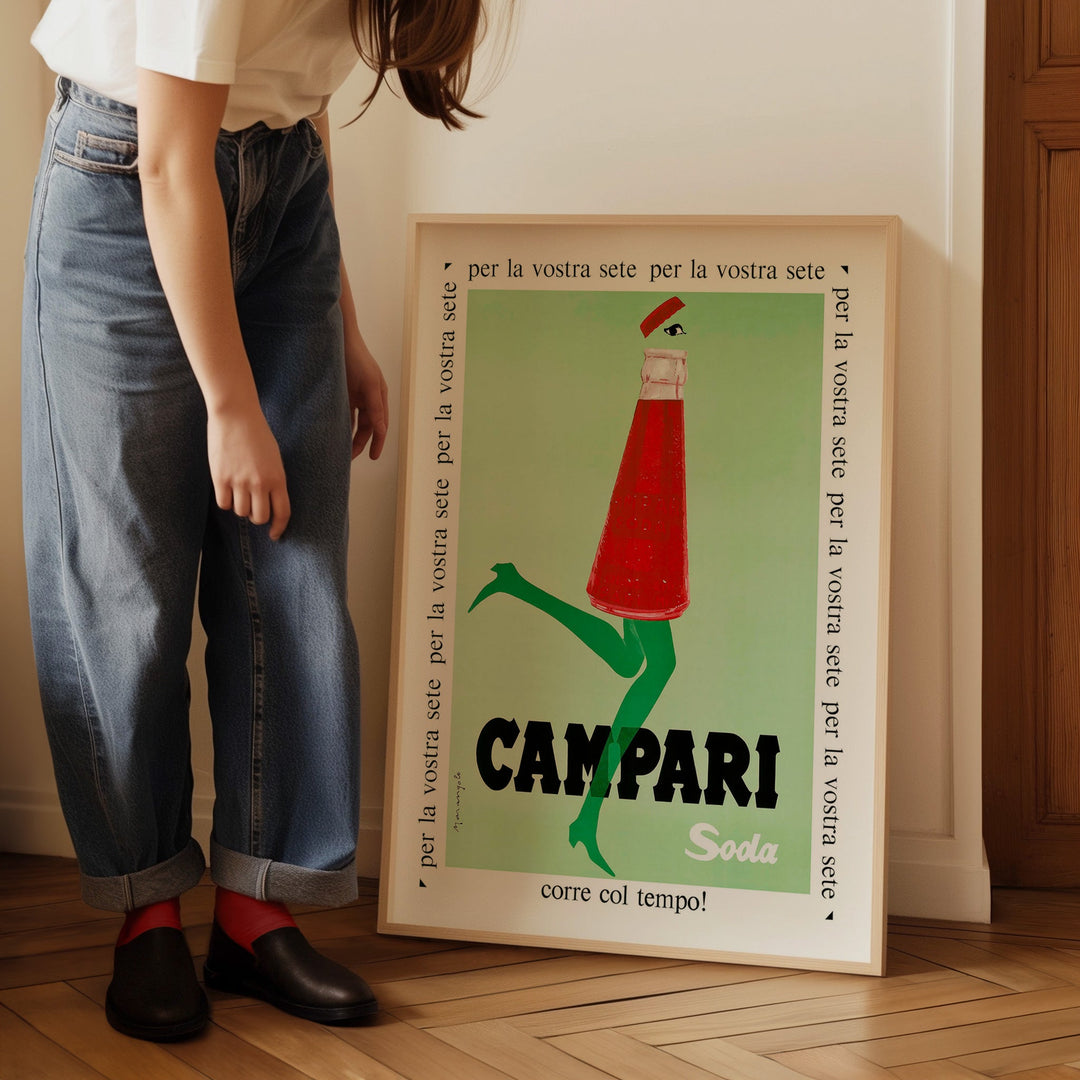 Campari Soda Green Wall Art by Franz Marangolo - Style My Wall