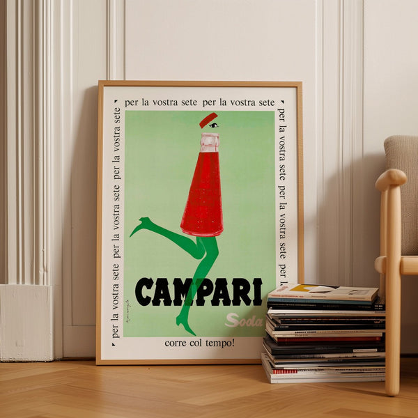 Campari Soda Green Wall Art by Franz Marangolo