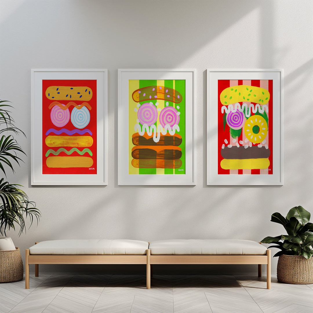 Candy Carnival Trio by Kasia Sykus wall - art - picture - poster