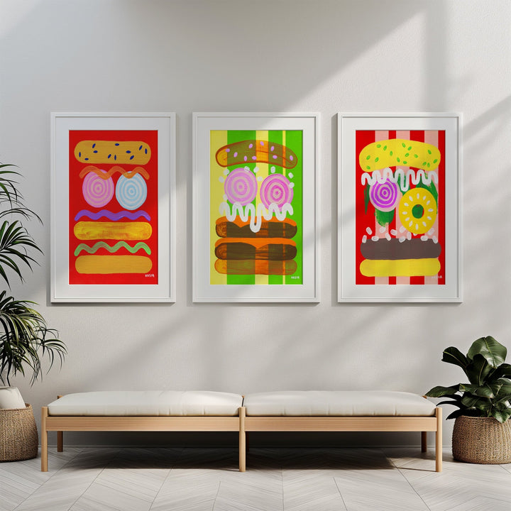 Candy Carnival Trio by Kasia Sykus wall - art - picture - poster