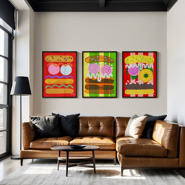 Candy Carnival Trio by Kasia Sykus wall - art - picture - poster