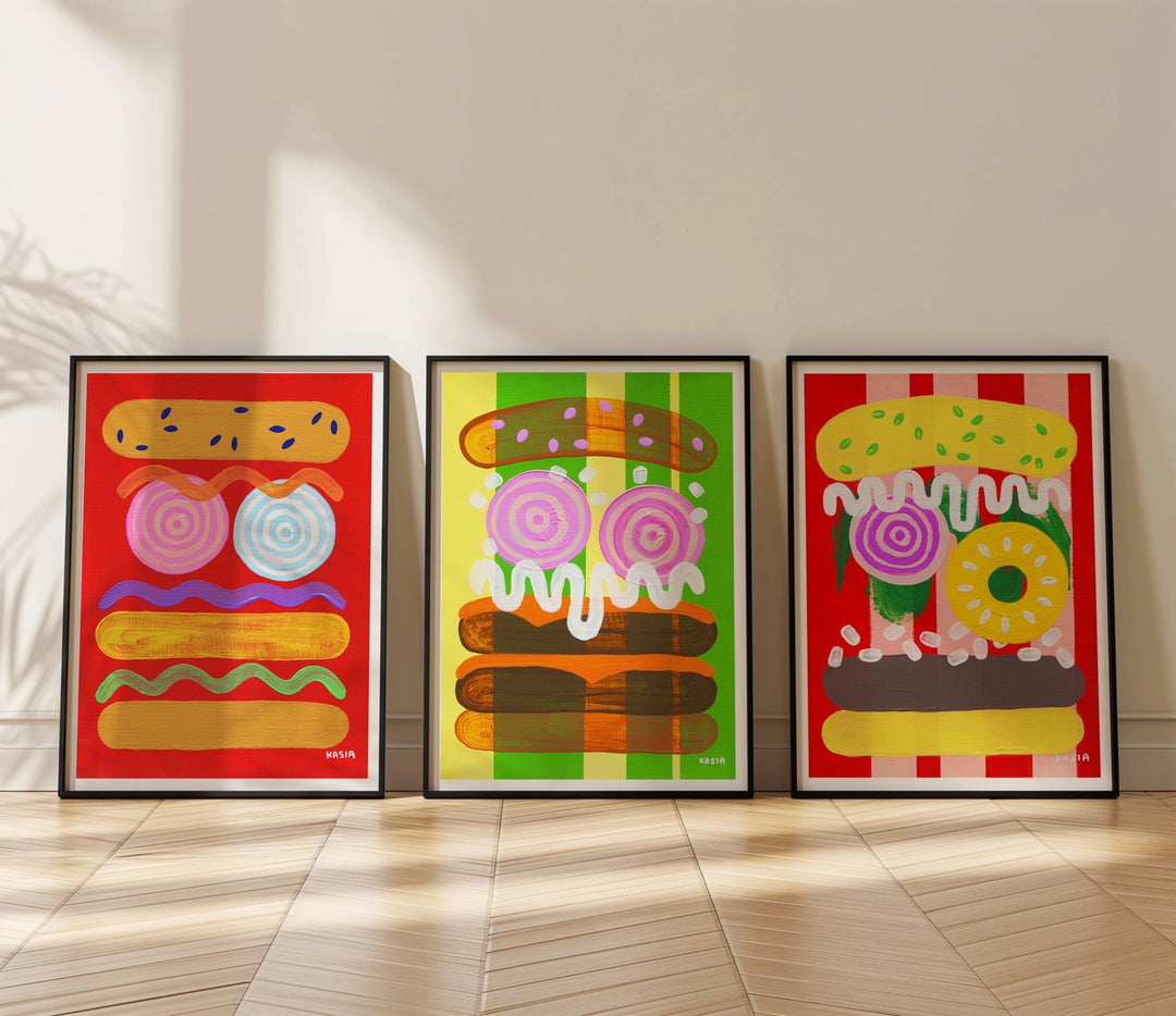 Candy Carnival Trio by Kasia Sykus wall - art - picture - poster