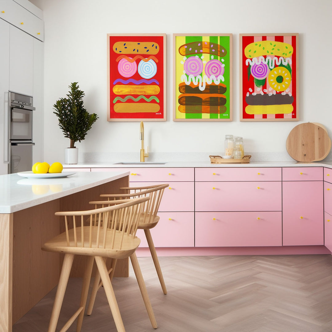 Candy Carnival Trio by Kasia Sykus wall - art - picture - poster