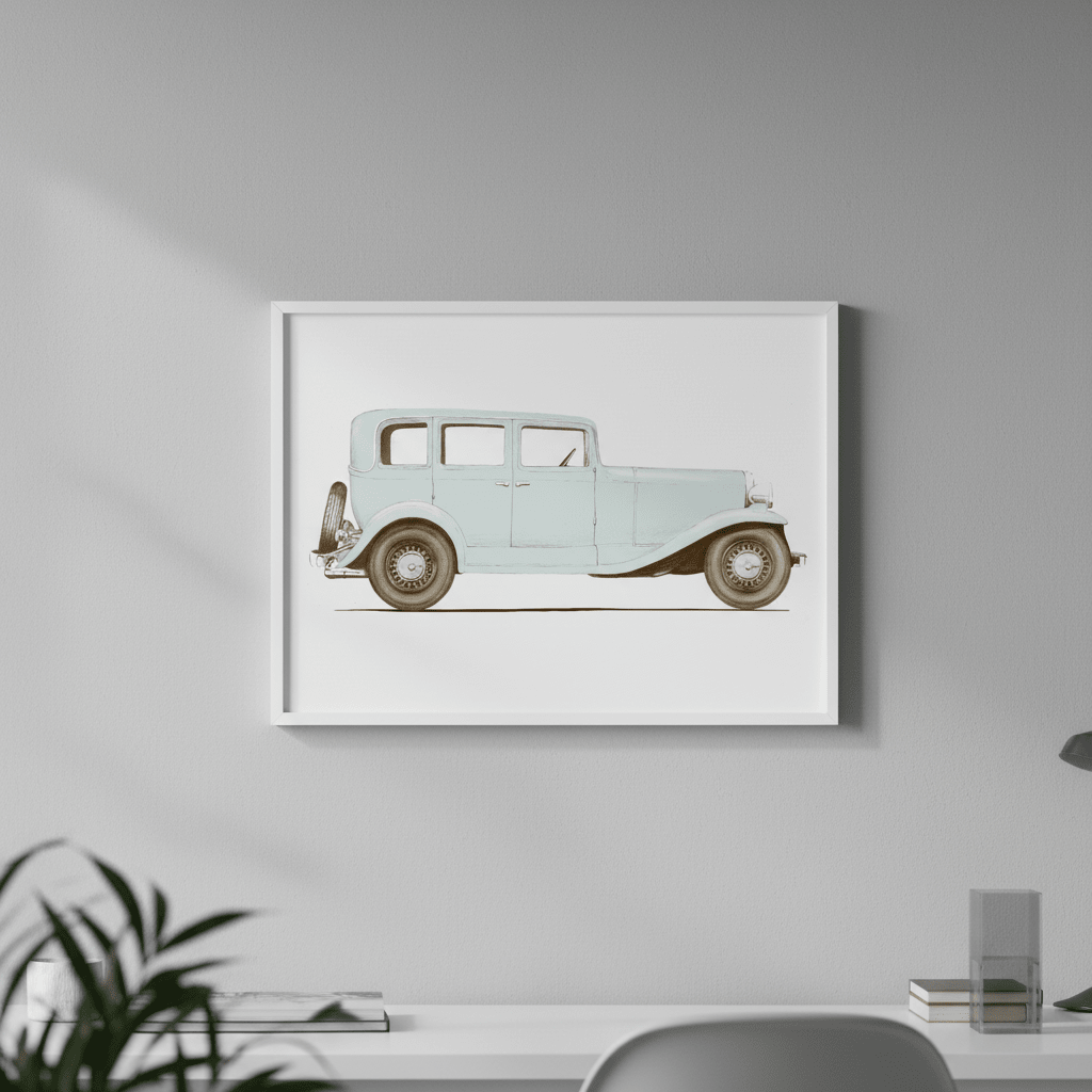 Car 30 by Florent Bodart wall - art - picture - poster