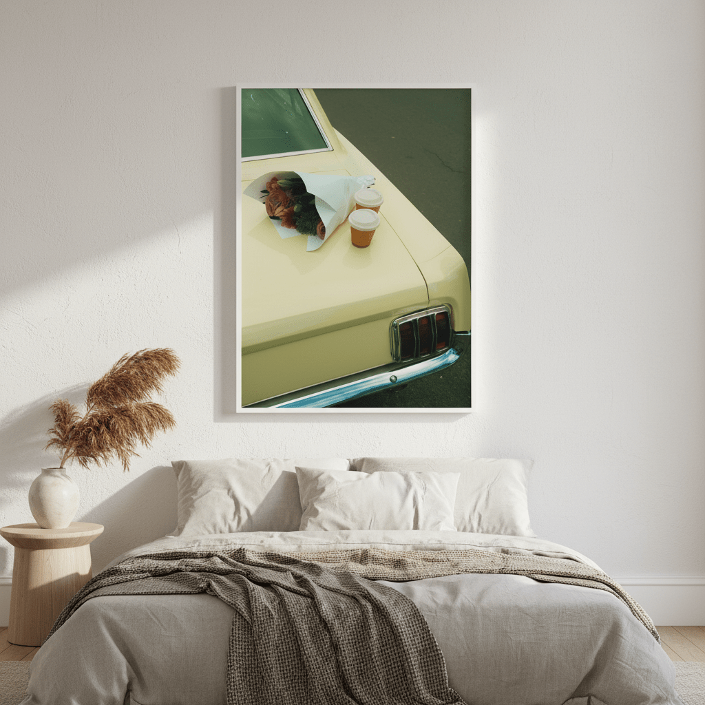 Cars & Coffee by Gelica Peralta wall - art - picture - poster