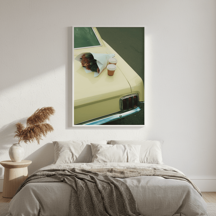 Cars & Coffee by Gelica Peralta wall - art - picture - poster