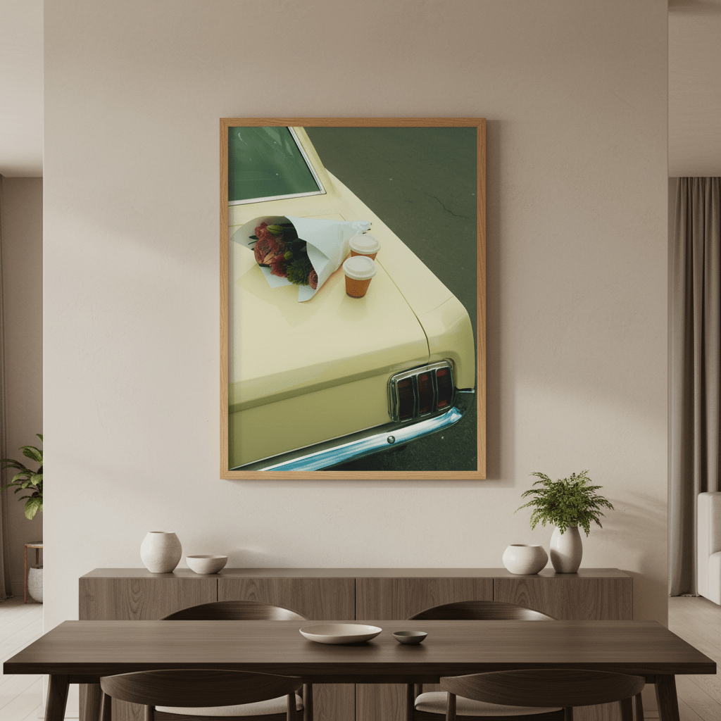 Cars & Coffee by Gelica Peralta wall - art - picture - poster