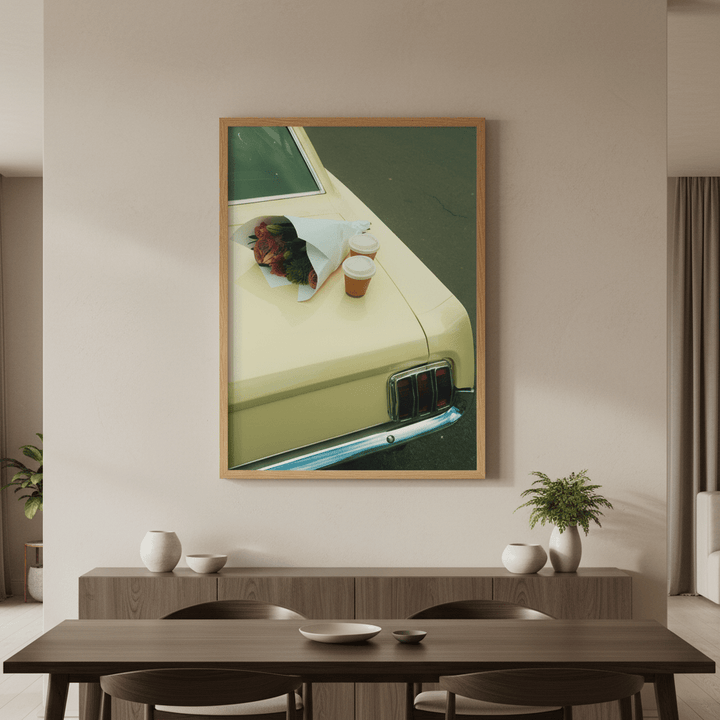 Cars & Coffee by Gelica Peralta wall - art - picture - poster