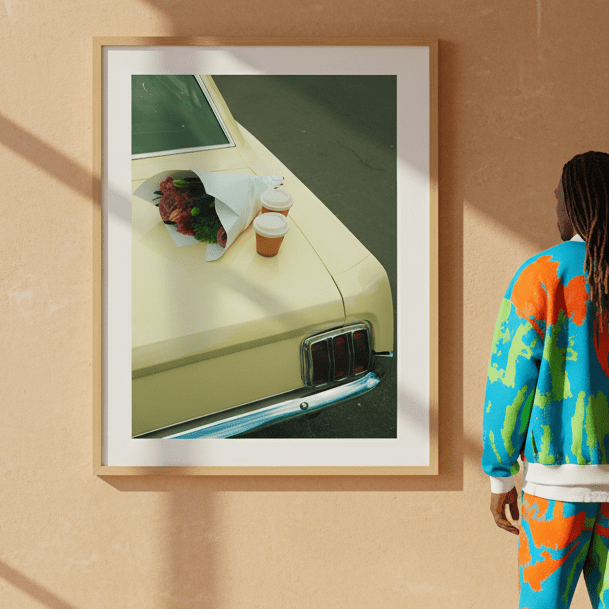Cars & Coffee by Gelica Peralta wall - art - picture - poster