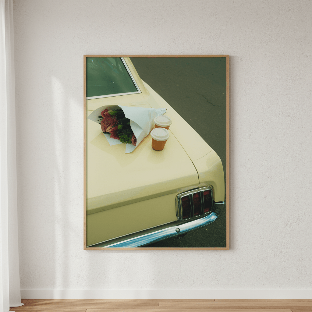 Cars & Coffee by Gelica Peralta wall - art - picture - poster