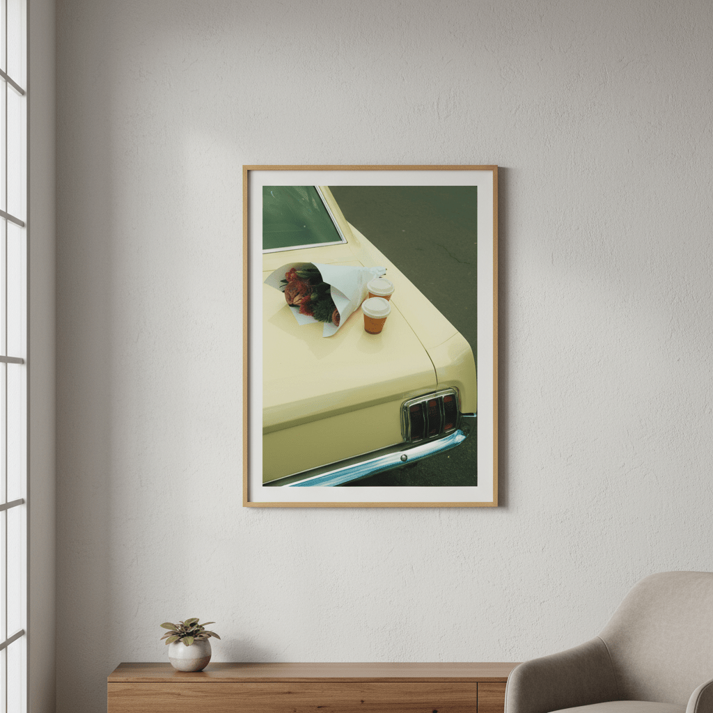Cars & Coffee by Gelica Peralta wall - art - picture - poster