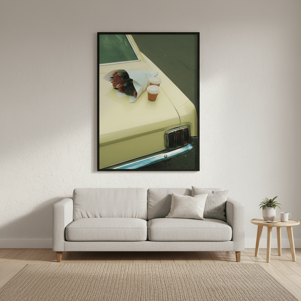 Cars & Coffee by Gelica Peralta wall - art - picture - poster