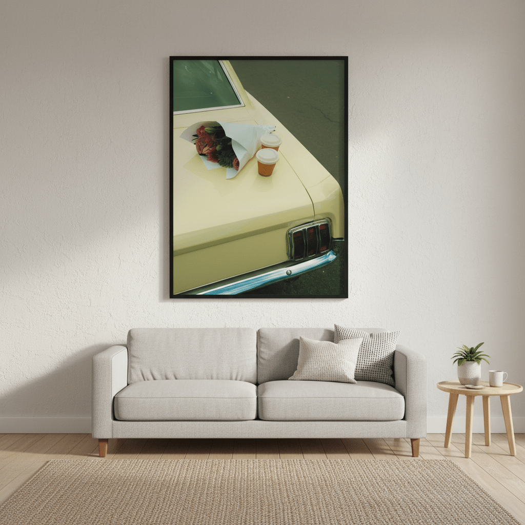 Cars & Coffee by Gelica Peralta wall - art - picture - poster
