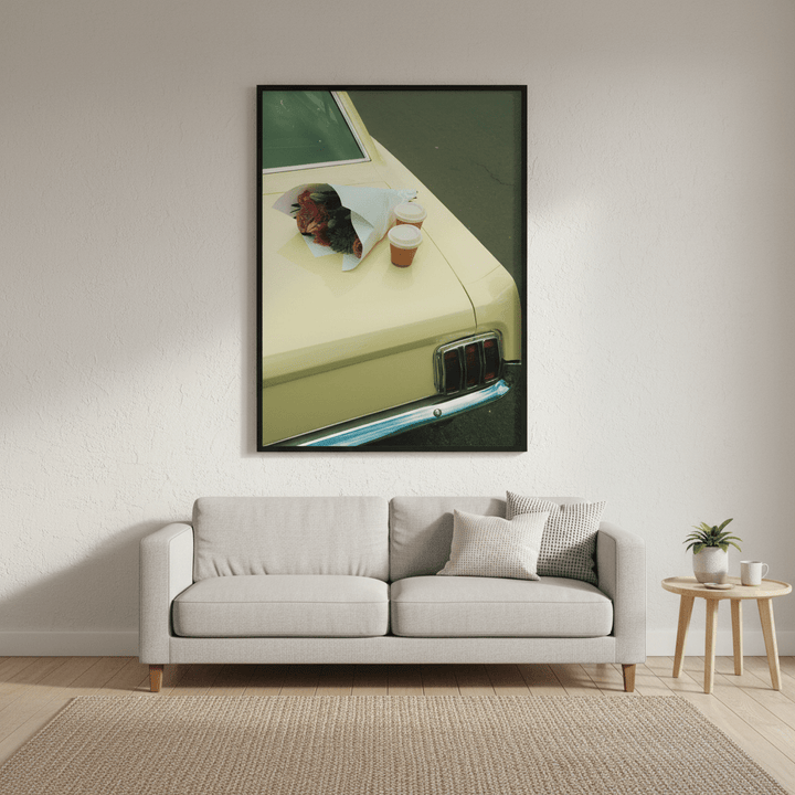 Cars & Coffee by Gelica Peralta wall - art - picture - poster
