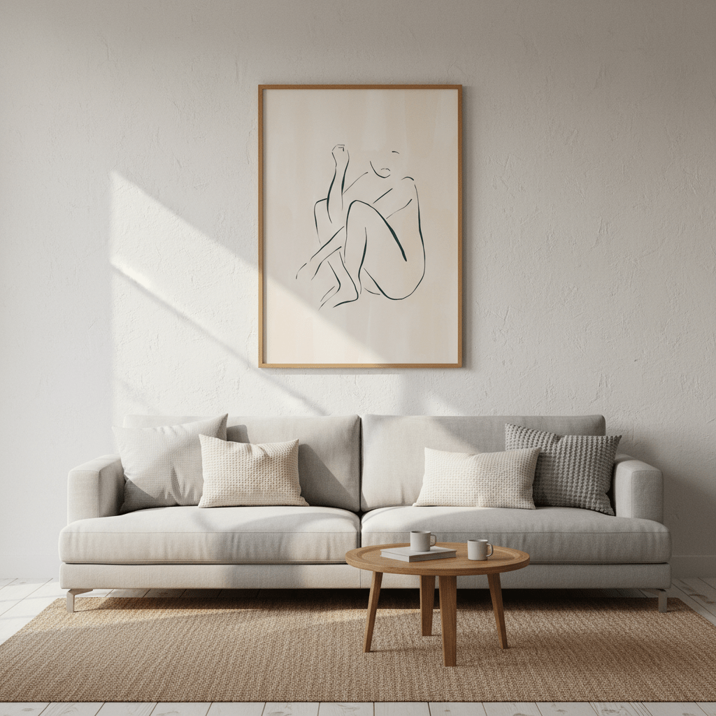 Casual Sitting Pose by Ivy Green Illustrations wall - art - picture - poster