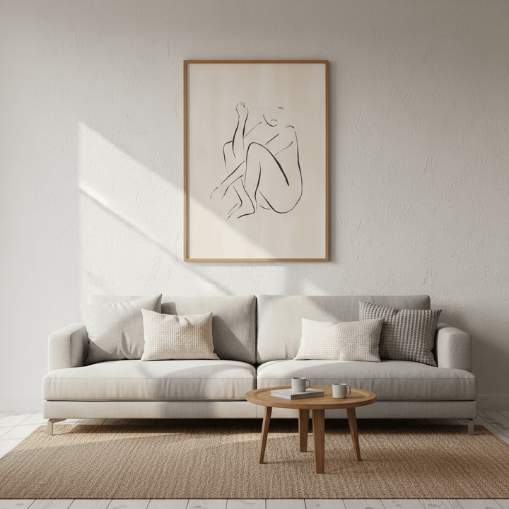 Casual Sitting Pose by Ivy Green Illustrations wall - art - picture - poster