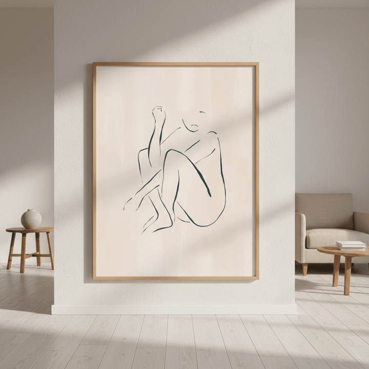 Casual Sitting Pose by Ivy Green Illustrations wall - art - picture - poster