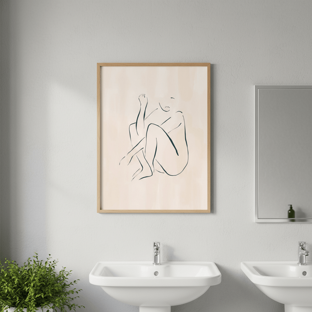 Casual Sitting Pose by Ivy Green Illustrations wall - art - picture - poster