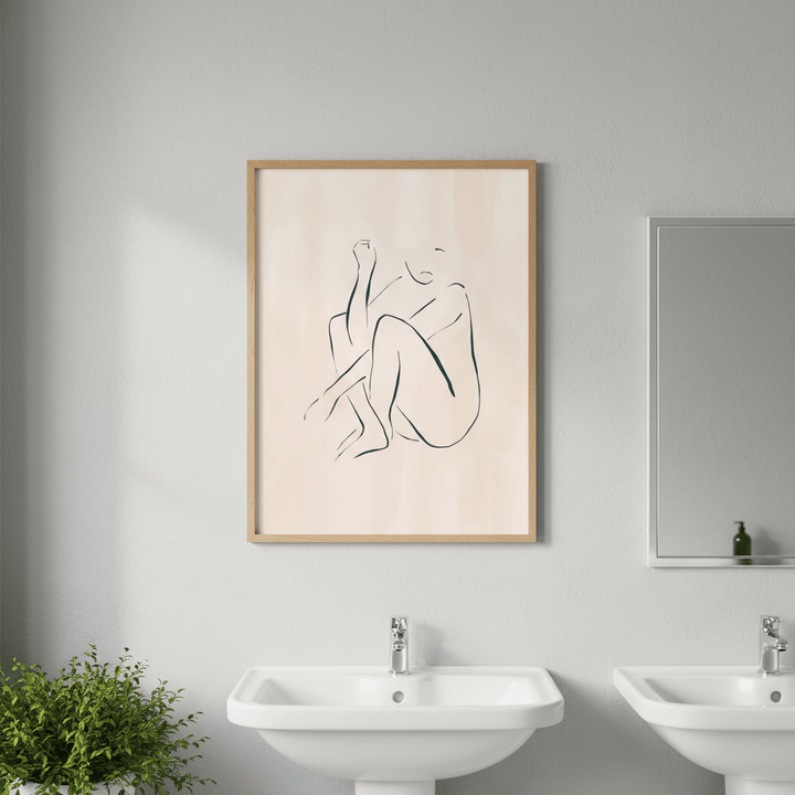 Casual Sitting Pose by Ivy Green Illustrations wall - art - picture - poster