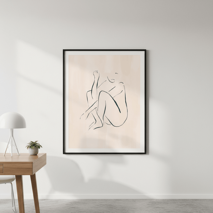 Casual Sitting Pose by Ivy Green Illustrations wall - art - picture - poster