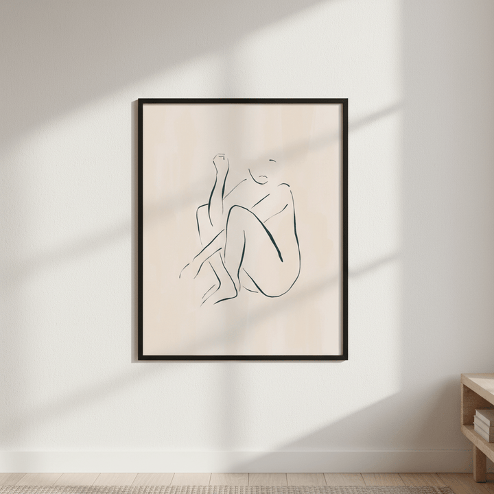 Casual Sitting Pose by Ivy Green Illustrations wall - art - picture - poster