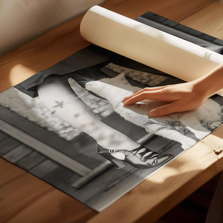 Cat Lovers Vintage Photograph Wall Art - Style My Wall