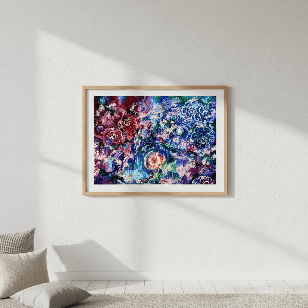 Celestial Bloom Dreams by Angelina Ngo wall - art - picture - poster
