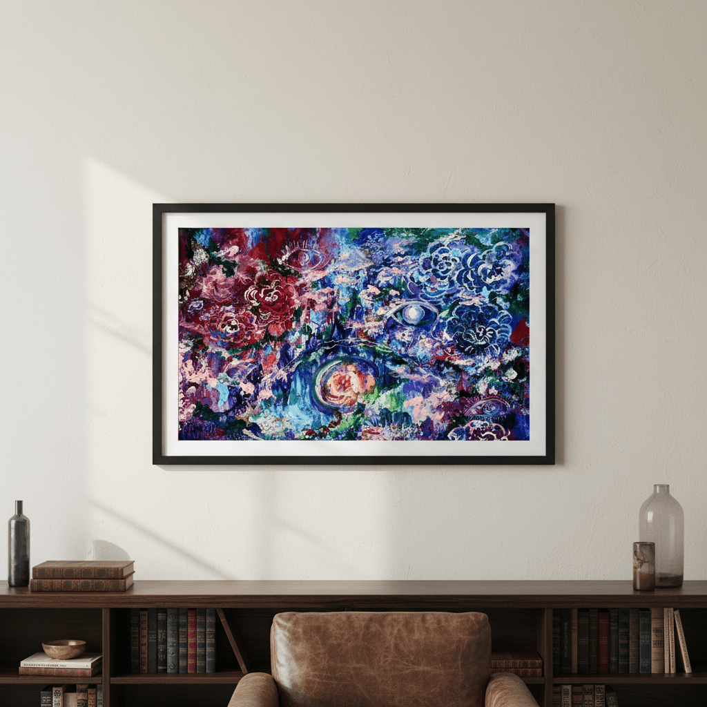 Celestial Bloom Dreams by Angelina Ngo wall - art - picture - poster