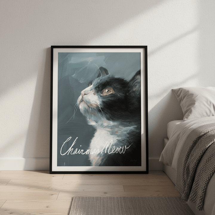 Chairman Meow by Julia Cheney wall - art - picture - poster
