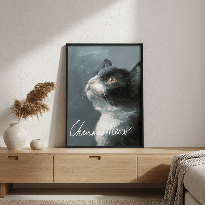 Chairman Meow by Julia Cheney wall - art - picture - poster