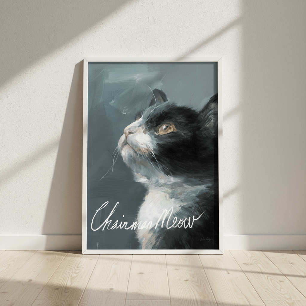 Chairman Meow by Julia Cheney wall - art - picture - poster