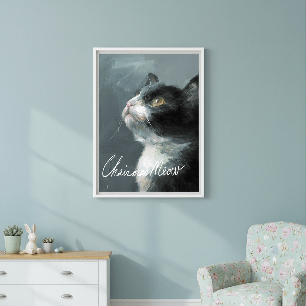 Chairman Meow by Julia Cheney wall - art - picture - poster
