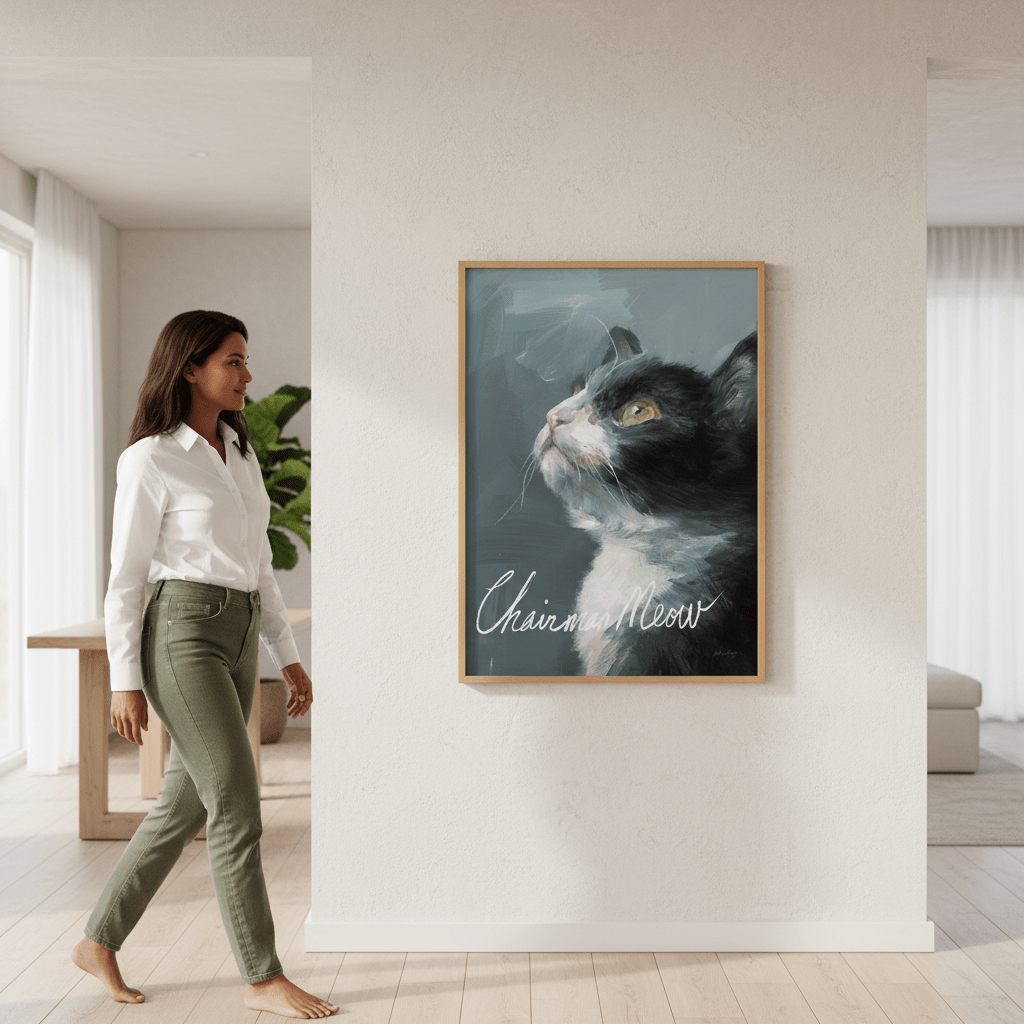 Chairman Meow by Julia Cheney wall - art - picture - poster